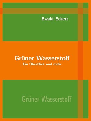cover image of Grüner Wasserstoff